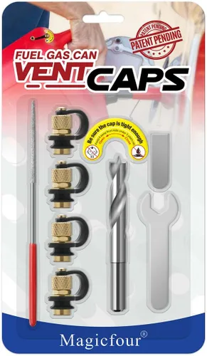 Miniatura 8 de Magicfour - Tapa de ventilación para bidones de gasolina, kit de ventilación de combustible de 3 unidades, tapón de ventilación de repuesto