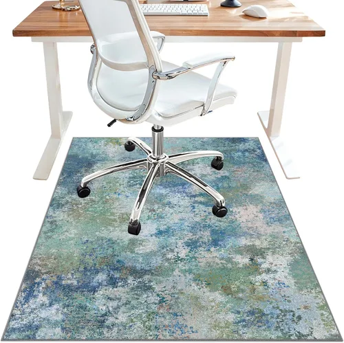 Miniatura 14 de Tapete para silla de oficina para piso de baldosas de madera dura, tapetes abstractos de escritorio de 36" x 48" para silla de oficina sobre sillas