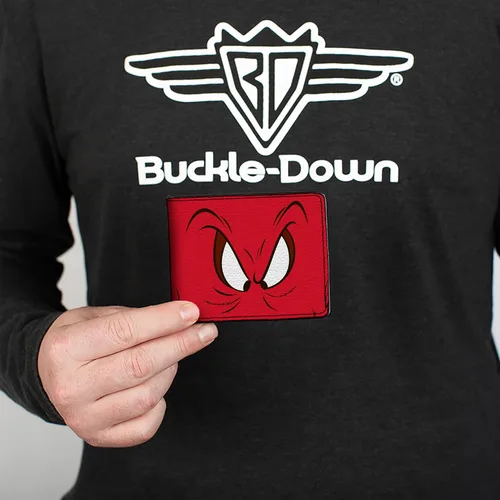 Miniatura 3 de Buckle-Down Mens Buckle-Down Pu Bifold - Bi-fold Gossamer Eyes CU RojoNegroBlanco Bi Fold Wallet, multicolor, 4.0 x 3.5 US, Varios
