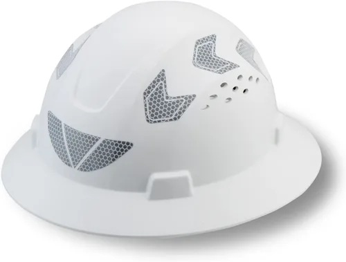 Casco de seguridad de ala completa ventilado, casco de seguridad UNINOVA ANSI Z89.1, aprobado por la OSHA, cascos de construcción para hombres y