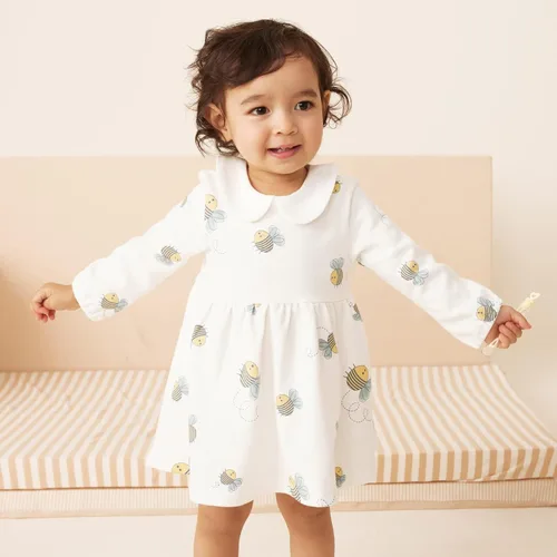 Miniatura 118 de pureborn Vestido de bebé niña 0-24 meses