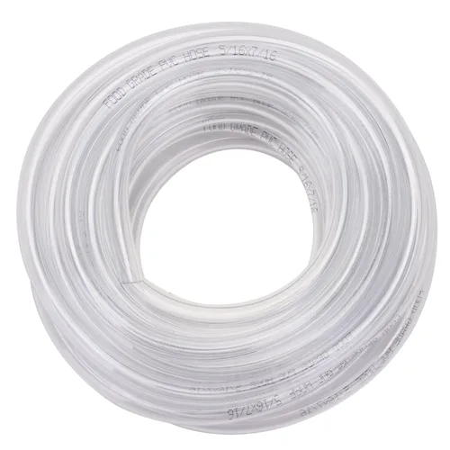 Miniatura 2 de Tubo de vinilo transparente - Tubo de PVC de 1/2" ID 5/8" OD, manguera de plástico flexible de grado alimenticio para elaboración casera de cerveza