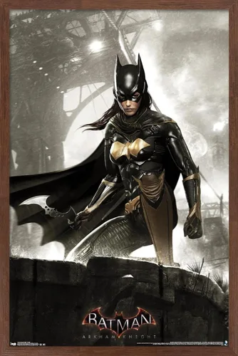 Miniatura 17 de Trends International DC Comics Video Game-Arkham Knight-Batgirl - Póster de pared, 14.72 x 22.37 pulgadas, versión enmarcada de madera de granero