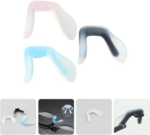 Miniatura 5 de Healifty Almohadillas de silicona para la nariz para gafas, cómodos cojines antideslizantes para la nariz, reemplazo flexible para niños y adultos
