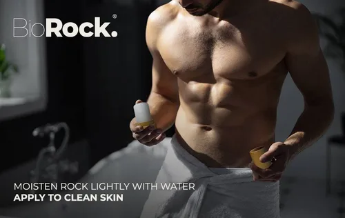Miniatura 6 de Biorock Crystal Natural - Recambio de desodorante sin perfume de plástico y aluminio, desodorante en barra de sal para mujeres y hombres, ecológico