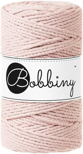 Miniatura 15 de Bobbiny Cordón de macramé regular de 0.118 in y 3 capas (aguamarina), 108yds/330 pies (100% algodón reciclado)