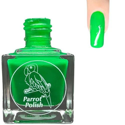 Miniatura 8 de Parrot Polish Baboon - Esmalte de uñas neón azul, laca de color sólido brillante
