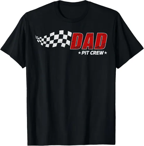 Dad Pit Crew Race Car Birthday Family Matching Pit Crew Camiseta Pit Crew