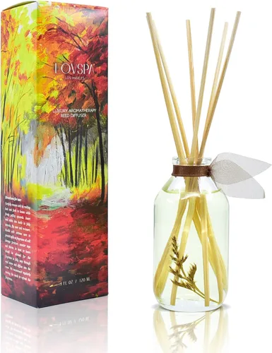 Miniatura 18 de Set de difusor de cañas, difusor de aceite perfumado con aroma a ámbar romántico y varillas, accesorios de fragancia para el hogar para decorar