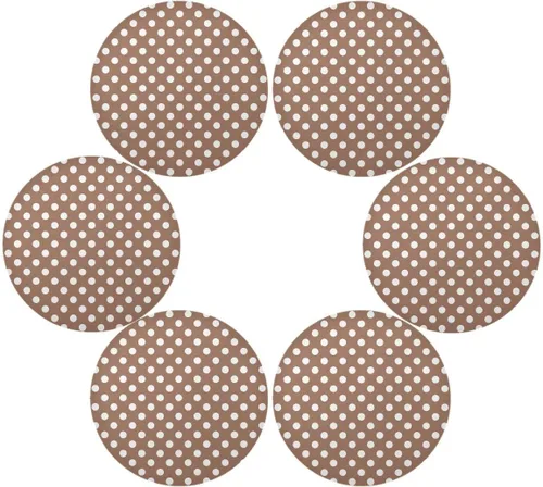 Miniatura 3 de Manteles individuales retro de lunares para mesa de cocina, manteles individuales resistentes al calor, manteles individuales antideslizantes, juego