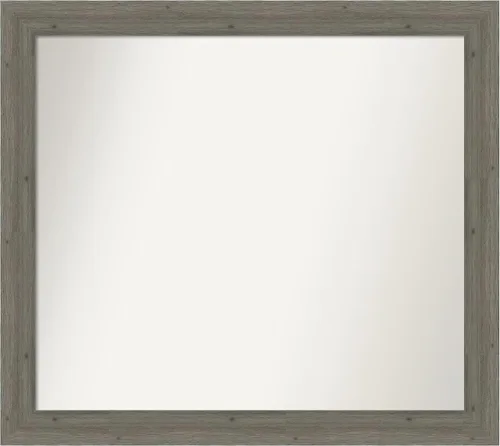 Miniatura 61 de Amanti Art Espejo de pared personalizado no biselado (24.5 x 24.5 pulgadas), marco gris marrón alta, varios tamaños personalizados, espejo de baño
