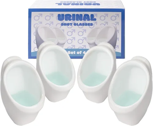 Vasos de chupito divertidos para urinario: Regalos de intercambio de fiesta de elefante blanco, bromas divertidas, regalos de Yankee, para adultos,