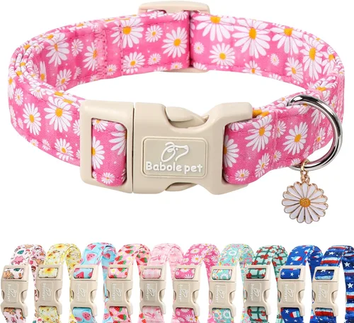 Miniatura 9 de Collar de otoño para perro, lindo collar de cachorro con hojas de otoño, ligero, cómodo, ajustable, para mascotas pequeñas, medianas y grandes