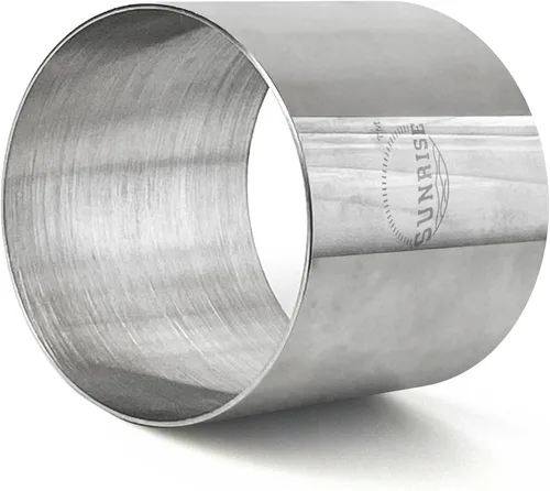 Miniatura 3 de Paquete de 4 moldes de acero inoxidable para suministros de cocina Sunrise, 3 x 2.75 pulgadas (3 x 2.75 pulgadas)