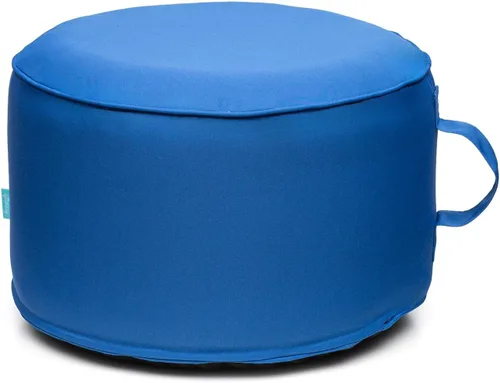 Miniatura 7 de QILLOWAY Otomana inflable para exteriores para patio, puf redondo impermeable, reposapiés inflable, reposapiés al aire libre para piscina, jardín