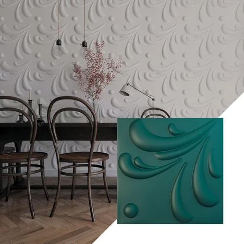 Miniatura 21 de Ekena Millwork WP20X20ACWH 19 5/8 pulgadas de ancho x 19 5/8 pulgadas de alto Acacia EnduraWall Decorativo 3D Panel de Pared Cubre 2.67 pies
