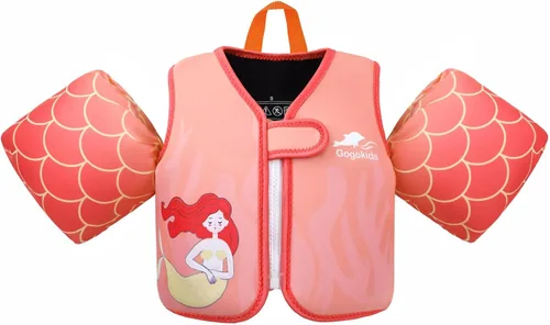 Miniatura 23 de Gogokids Chaleco de natación para bebé, flotadores para niños de 33-66 libras, chaqueta de natación para niños con alas de agua para niños de 2 3 4