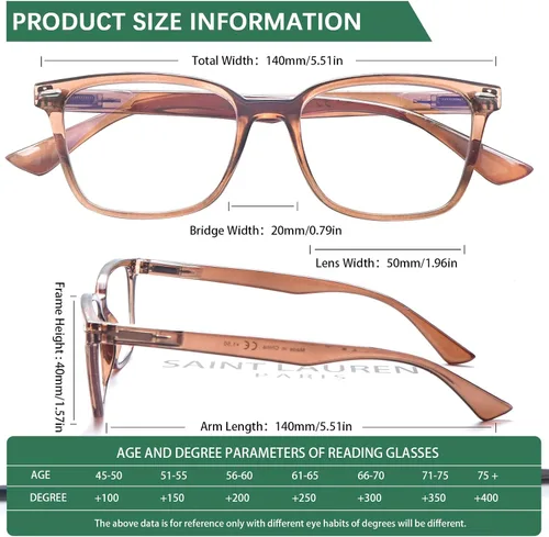 Miniatura 5 de Gafas de lectura para mujeres y hombres, para lectura de computadora, lentes de bloqueo de luz azul, lentes de bisagra de resorte