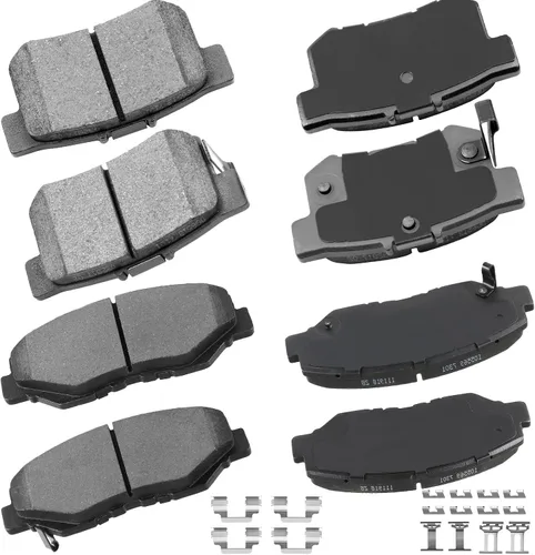 Miniatura 22 de cciyu - Juego de pastillas de freno de cerámica profesionales delanteras - Para Geo Prizm (1993-1997), Toyota Camry (1992-2001), Celica (1994-1997)