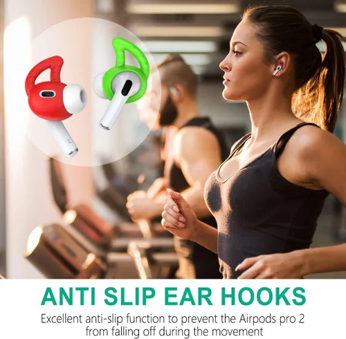 Miniatura 5 de [5 pares] Ganchos de silicona para los oídos AirPods Pro 2, gancho para la oreja antideslizante AirPods Pro 2 accesorios compatibles con AirPods Pro