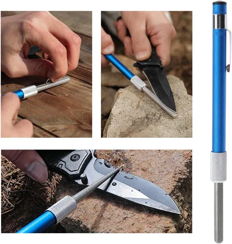 Miniatura 3 de SING F LTD 2 unids pluma de pulido de diamante portátil de bolsillo amoladora de diamante afilador telescópico piedra afiladora para moler recorte