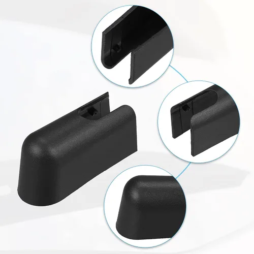 Miniatura 4 de ACROPIX Tapa de tuerca de brazo de limpiaparabrisas trasero para Ford Expedition - Paquete de 1 color negro