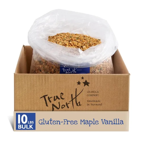 Miniatura 10 de True North Granola - Granola de vainilla de arce sin gluten, baja en carbohidratos, sin nueces y sin OMG, bolsa a granel, 3 libras