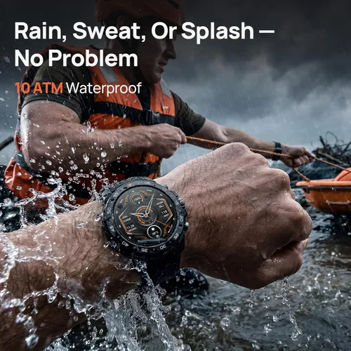 Miniatura 7 de mibro GS Explorer S - Reloj inteligente resistente para hombre con cerámica resistente a los arañazos y pantalla AMOLED de 1.32 pulgadas, batería