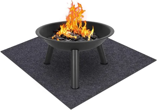 Tapete para fogata: tapete ignífugo para estufa, resistente al calor, tapete de brasas y tapete para parrilla, material absorbente, protege tu