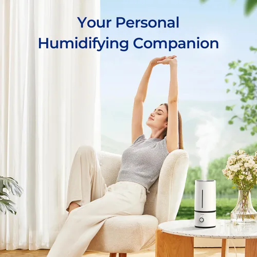 Miniatura 2 de raydrop - Humidificadores de vapor frío para bebés en el hogar, humidificador ultrasónico silencioso y pequeño de 1,70 l para mesita de noche