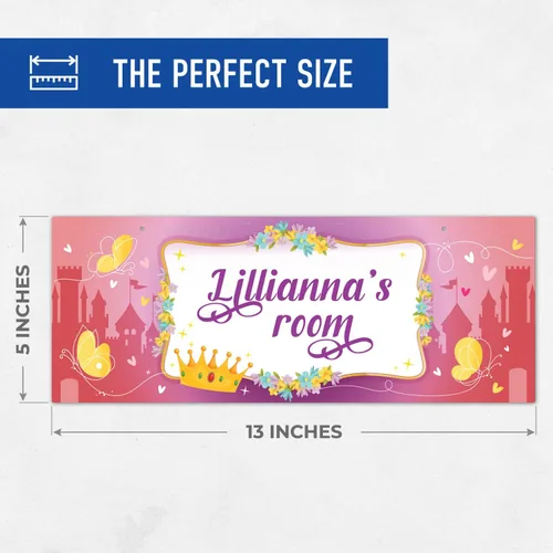 Miniatura 2 de Letrero personalizado con nombre de niña/niño, letrero decorativo personalizado para dormitorio de niños, tienda de campaña de castillo, Navidad