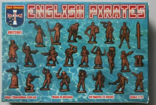 Miniatura 3 de Ori on 72001-1/72-18th Century English Pirates Kit de modelo de plástico