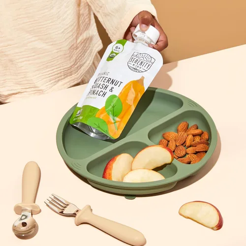 Miniatura 6 de Serenity Kids 6+ meses Puré de verduras orgánico USDA para bebés en bolsa Sin frutas azucaradas ni azúcar añadida Sin alérgenos Bolsa de 3.5