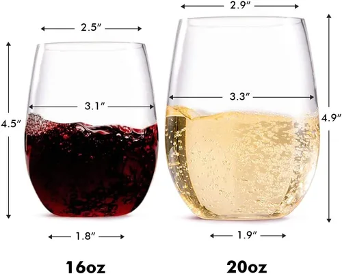 Miniatura 2 de Copas de vino de una pieza, Crystal Clear
