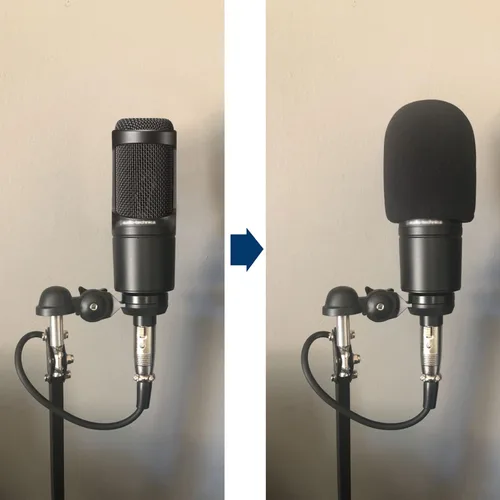 Miniatura 3 de Fundas para micrófono, paquete de 1 unidad, espuma de alta densidad para micrófono condensador