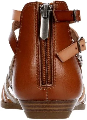 Miniatura 4 de Limelight Vanya - Sandalias planas de gladiador con cierre de cremallera para mujer