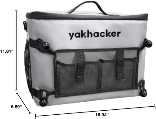 Miniatura 9 de Yakhacker - Enfriador para kayak, enfriador impermeable para respaldo de asiento de kayak con asientos estilo silla de jardín, bolsa enfriadora