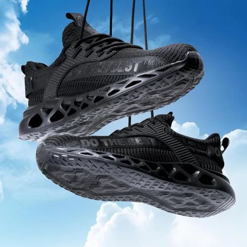 Miniatura 36 de Furuian - Tenis con punta de acero para hombres y mujeres, zapatos de seguridad ligeros, cómodos, a prueba de pinchazos, zapatos de trabajo