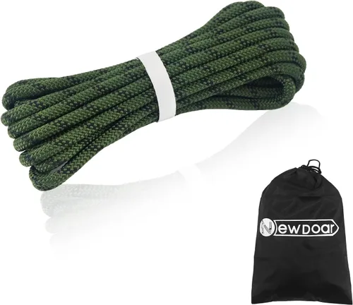 Miniatura 13 de NewDoar cuerda de 10 mm (3/8 pulgadas) para accesorios, doble trenzado, pre cortada CE 24KN para supervivencia al aire libre, alpinismo, Prusik