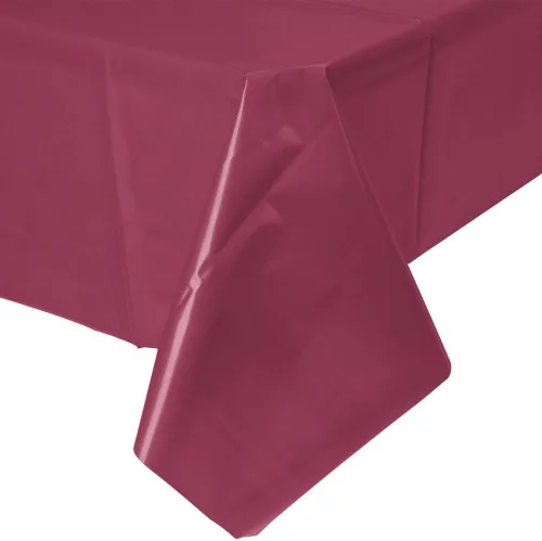 Miniatura 2 de Amscam - Manteles rectangulares para fiestas, 54 x 108 pulgadas, rojo