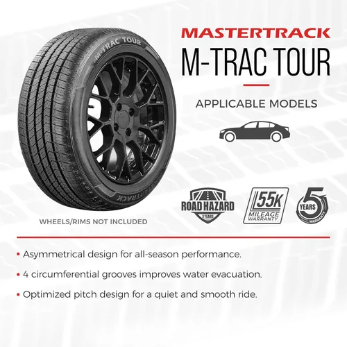 Miniatura 2 de Juego de 4 neumáticos Mastertrack M-TRAC TOUR 205/60R16 92H para pasajeros de alto rendimiento para todas las estaciones 205/60/16 + 3 años