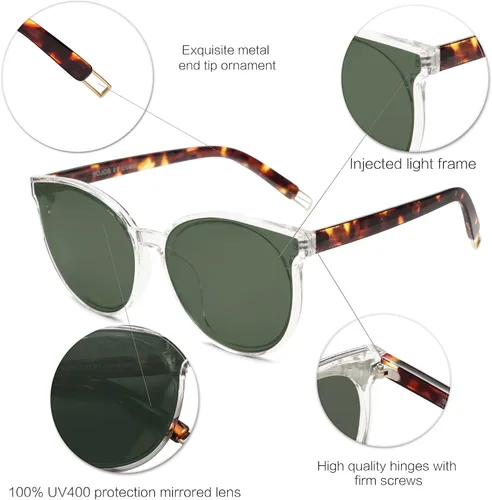 Miniatura 5 de SOJOS Oversized Round Sunglasses for Women and Men