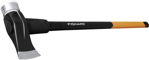 Miniatura 8 de Fiskars Cuña de división Helicoidal, para martillo con cabeza de polímero, acero endurecido (acero al carbono forjado), naranja, 1000600