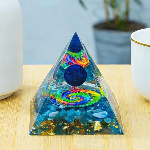Miniatura 4 de Generador de energía de cristal natural de 2 pulgadas, pirámide de chakras, pirámide, pirámide, herramienta de meditación de yoga, para decoración