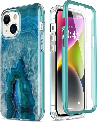 Miniatura 39 de Esdot Funda para iPhone 14 con Protector de Pantalla Integrado, Funda Resistente de Grado Militar con Diseños de Moda para Mujeres y Niñas, Funda
