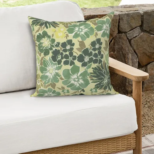 Miniatura 85 de Juego de 2 almohadas para exteriores de 16 x 16 pulgadas, repelentes al agua con interiores, para muebles de patio, hogar, jardín, geometría bohemia