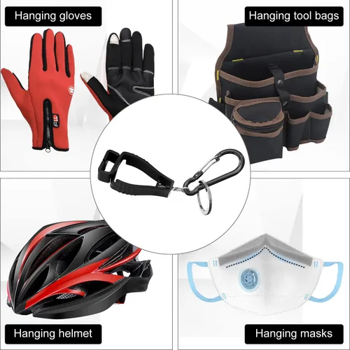 Miniatura 7 de NANHONG 16 clips para guantes para trabajo, gafas y cascos para trabajadores de la construcción, agarrador de guantes