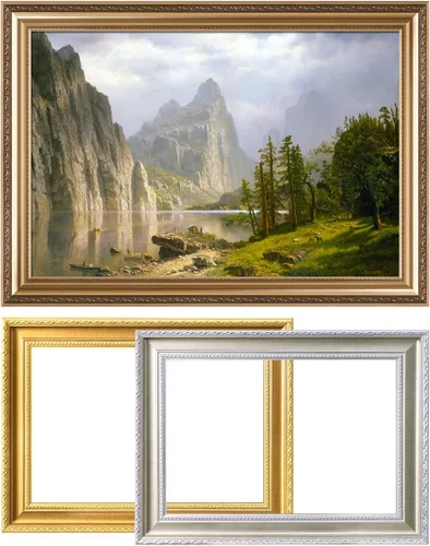 Miniatura 46 de DECORARTS - Impresiones de Giclee de Lirios de Agua de Claude Monet, Arte de Pared Enmarcado con Marco de Madera Maciza, Decoración de Jardín