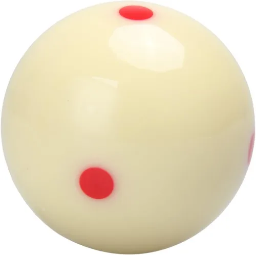 Miniatura 2 de Pelota de taco con punto rojo, bola de entrenamiento de billar de grado AAA PRO con 6 puntos - 2 1/4
