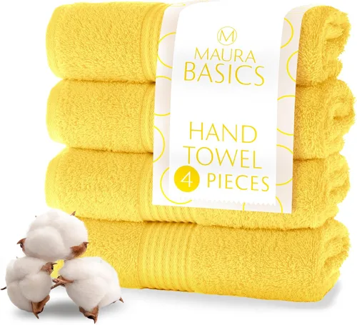 Miniatura 11 de MAURA Basics - Toallas de baño de 100 % algodón turco con bucles de gancho. Juego de toallas de felpa absorbentes de lujo extra grandes para baño